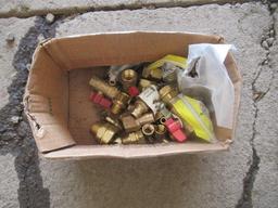 ASSORTED BRASS FITTINGS & VALVES