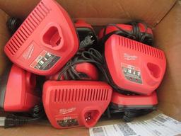(8) MILWAUKEE 48-59-2401 M12 BATTERY CHARGERS