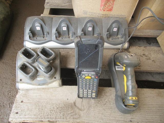 ASSORTED BARCODE SCANNERS, BATTERIES & CHARGERS