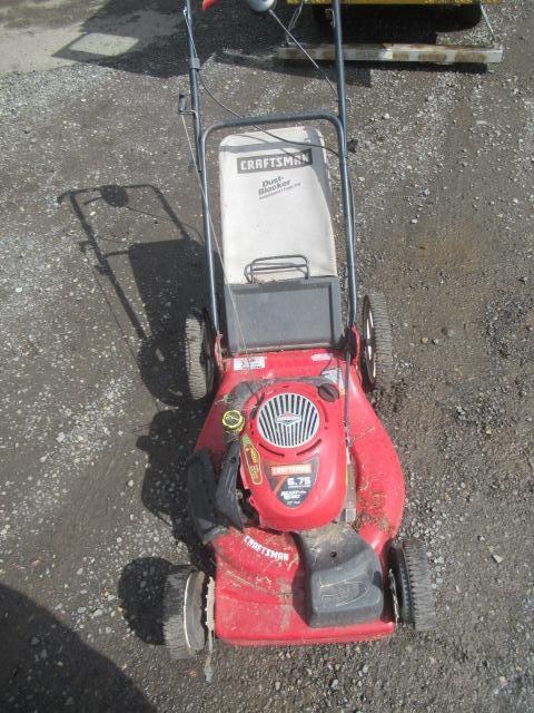 CRAFTSMAN SELF-PROPELLED GAS LAWN MOWER, 6.75HP MOTOR, 22'' CUTTING WIDTH, EZ WALK DRIVE SYSTEM