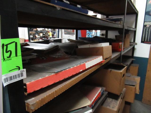 CONTENTS OF SHELF - ASSORTED GASKETS & FLEXPLATES