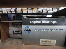 CONTENTS OF SHELF - ASSORTED ENGINE BEARINGS