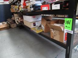 CONTENTS OF SHELF - ASSORTED PISTONS, PISTON RINGS, & OIL PICKUPS