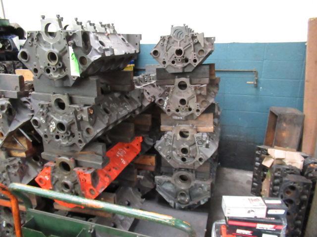 ASSORTED ENGINE BLOCK CORES, *CART NOT INCLUDED