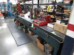 29'' X 14' STEEL TOP WORKBENCH