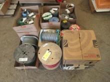 ASSORTED ELECTRICAL WIRE SPOOLS