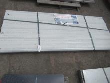 (70) SIMPLE SPACE 8' X 3' GRAY/WHITE METAL ROOF PANELS (UNUSED)