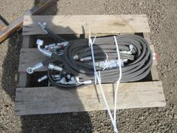 ASSORTED 2025 MINI EXCAVATOR/SKID STEER HYDRAULIC HOSES & FITTINGS (UNUSED)