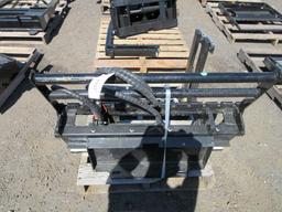 2025 FUTURE FT-CYHC MINI SKID STEER SIDE SHIFT FORK ATTACHMENT W/ 30'' X 3'' FORKS (UNUSED)