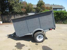 8' SINGLE AXLE DEBRIS TRAILER