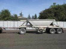 1998 BEALL TRIAXLE ALUMINUM PUP BELLY DUMP TRAILER