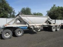 1998 BEALL BABDS-15-X TANDEM AXLE ALUMINUM BELLY DUMP TRAILER