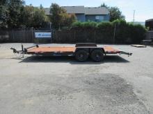 1996 VERSATILE HD7720-10K 20' X 7' TANDEM AXLE FLATBED TRAILER