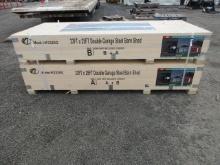 2025 KJ K3325G 33' X 25' DOUBLE GARAGE STEEL BARN SHED (UNUSED)