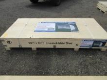 2025 JK K1912 20' X 12' LIVESTOCK METAL SHED (UNUSED)