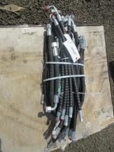 ASSORTED 2025 MINI EXCAVATOR/SKID STEER HYDRAULIC HOSES & FITTINGS (UNUSED)