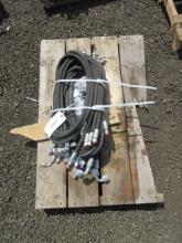 ASSORTED 2025 MINI EXCAVATOR/SKID STEER HYDRAULIC HOSES & FITTINGS (UNUSED)