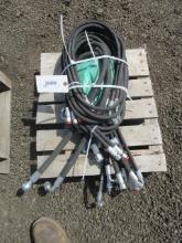 ASSORTED 2025 MINI EXCAVATOR/SKID STEER HYDRAULIC HOSES & FITTINGS (UNUSED)