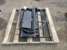 2025 FUTURE MINI SKID STEER FORK POSITIONER ATTACHMENT W/ 30'' X 2 3/4'' FORKS (UNUSED)