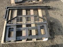 2025 FUTURE SKID STEER FORK ATTACHMENT W/ 5' X 3'' FORKS (UNUSED)