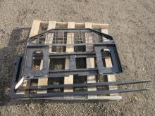 2025 FUTURE SKID STEER FORK ATTACHMENT W/ 5' X 3'' FORKS (UNUSED)