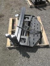 2025 FUTURE FT-SF60 SKID STEER SIDE SHIFT FORK ATTACHMENT W/ 60'' X 3'' FORKS (UNUSED)
