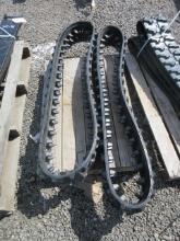 SET OF 2025 MINI EXCAVATOR/SKID STEER RUBBER TRACKS (UNUSED)