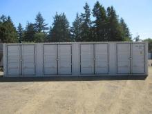 40' HIGH CUBE SHIPPING CONTAINER W/ (4) SIDE DOORS
