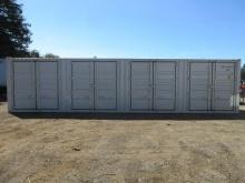40' HIGH CUBE SHIPPING CONTAINER W/ (4) SIDE DOORS