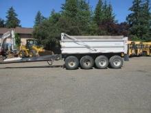 1997 BEALL 4-AXLE ALUMINUM PUP DUMP TRAILER
