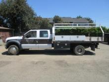 2008 FORD F-450 XLT SUPER DUTY CREW CAB FLATBED