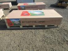 2025 CP2020 20' X 20' STEEL CARPORT (UNUSED)