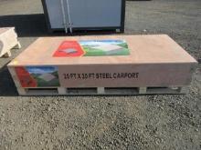 2025 CP2020 20' X 20' STEEL CARPORT (UNUSED)