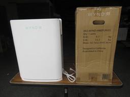 WYND MAX ROOM AIR PURIFIER W/ DOUBLE V SERIES HEPA FILTERS, PURIFIES 1200SQ FT IN 30 MIN, 24" H X