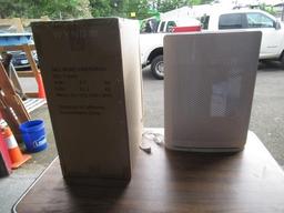 WYND MAX ROOM AIR PURIFIER W/ DOUBLE V SERIES HEPA FILTERS, PURIFIES 1200SQ FT IN 30 MIN, 24" H X