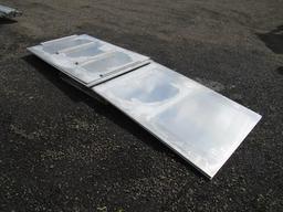 (2) 4' X 12' X 3/8'' ALUMINUM SHEETS & (2) 4' X 6' X 3/8'' ALUMINUM SHEETS