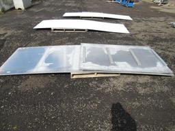(2) 4' X 12' X 3/8'' ALUMINUM SHEETS & (2) 4' X 6' X 3/8'' ALUMINUM SHEETS