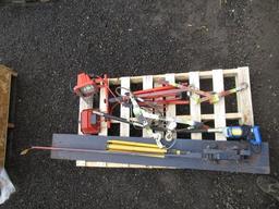 KLEIN TOOLS REBAR SHEAR, CHICAGO 3/4HP CONCRETE VIBRATOR & (2) CABLE COME ALONGS & WORK LIGHTS
