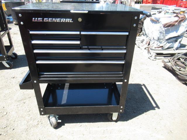 US GENERAL 5-DRAWER ROLLING TOOL CART