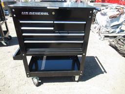 US GENERAL 5-DRAWER ROLLING TOOL CART