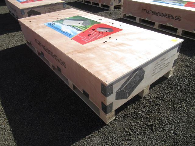 2025 SG1420 14' X 20' SINGLE GARAGE METAL SHED (UNUSED)