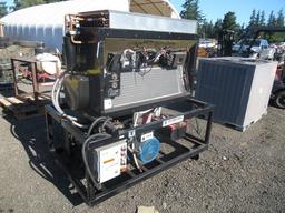 THERMO KING PORTABLE INDUSTRIAL AC UNIT, STEEL FRAME, ON CASTERS, CUTLER HAMMER CONTROLS,