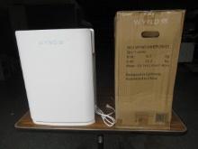 WYND MAX ROOM AIR PURIFIER W/ DOUBLE V SERIES HEPA FILTERS, PURIFIES 1200SQ FT IN 30 MIN, 24" H X