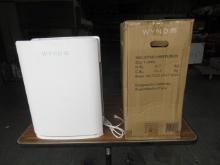 WYND MAX ROOM AIR PURIFIER W/ DOUBLE V SERIES HEPA FILTERS, PURIFIES 1200SQ FT IN 30 MIN, 24" H X