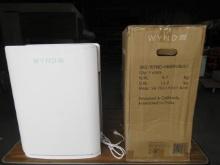WYND MAX ROOM AIR PURIFIER W/ DOUBLE V SERIES HEPA FILTERS, PURIFIES 1200SQ FT IN 30 MIN, 24" H X