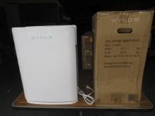 WYND MAX ROOM AIR PURIFIER W/ DOUBLE V SERIES HEPA FILTERS, PURIFIES 1200SQ FT IN 30 MIN, 24" H X