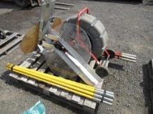 (12) 57.5'' INTERLOCKING STEEL POLES, RIDGID SEESNAKES *NON-RUNNING, & CUSTOM ALUMINUM JIG