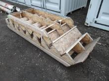 APPROX 9' 9-STEP STAIRCASE & APPROX 6' 6-STEP WOODEN STAIRCASE
