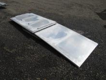 (2) 4' X 12' X 3/8'' STAINLESS STEEL SHEETS & (2) 4' X 6' X 3/8'' STAINLESS STEEL SHEETS