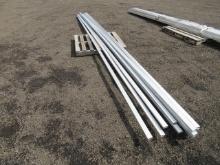 APPROX (16) 20' ALUMINUM SQUARE TUBING